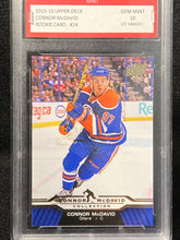 Load image into Gallery viewer, 2015-16 Connor McDavid Upper Graded GEM Mint 10 Hockey Card CM-24

